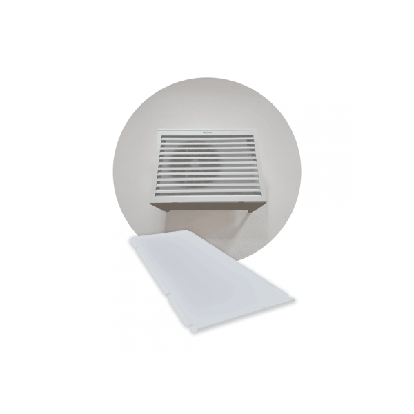 Photo DECOCLIM sous-face aluminium - gris clair RAL 7035 - large | Ref : DECOCLIM-23AL7035-SSF