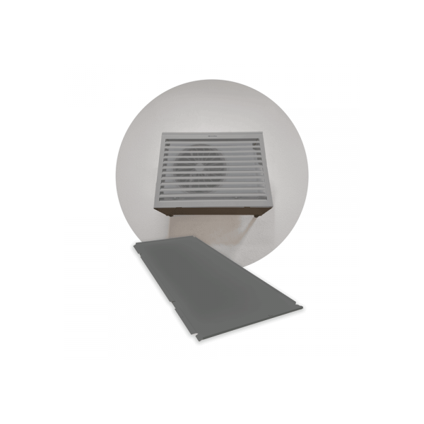 Photo DECOCLIM sous-face aluminium - gris poussire RAL 7037 - medium | Ref : DECOCLIM-23AM7037-SSF