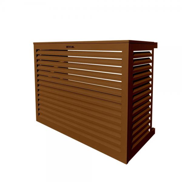 Photo DECOCLIM cache clim aluminium - brun argile RAL 8003 - medium (Dim int� : H 835 x L 1050 x P 510-660 mm profondeur ajustable : 150 mm) | Ref : DECOCLIM-23AM8003