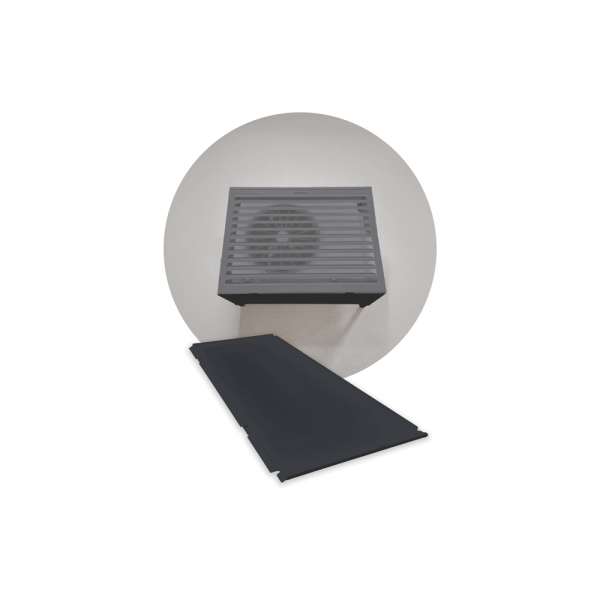 Photo DECOCLIM sous-face aluminium - gris anthracite RAL 7016 - XL et option XXL | Ref : DECOCLIM-23AXL7016-SSF