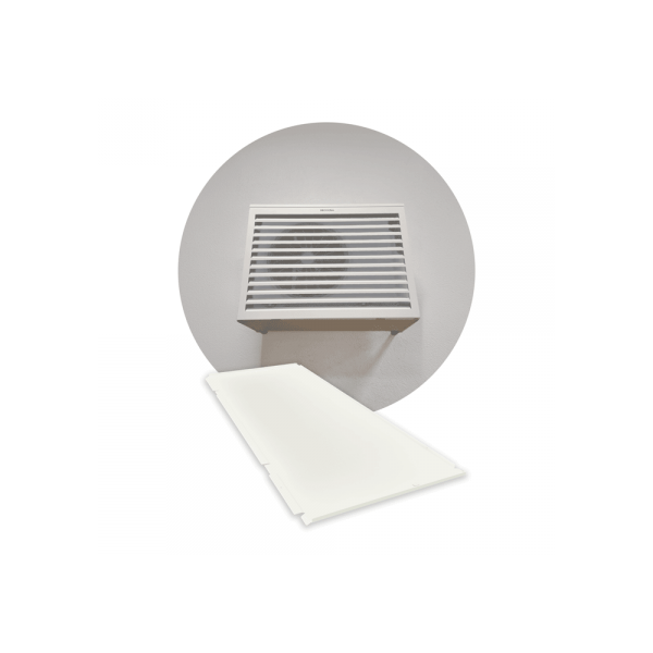 Photo DECOCLIM sous-face aluminium - blanc crème RAL 9001 - XL et option XXL | Ref : DECOCLIM-23AXL9001-SSF