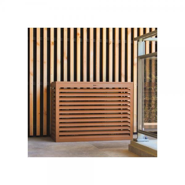 Vignette 2 produit DECOCLIM cache clim aluminium - brun argile RAL 8003 - medium (Dim int� : H 835 x L 1050 x P 510-660 mm profondeur ajustable : 150 mm) | Ref : DECOCLIM-23AM8003