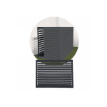 DECOCLIM Decoclim face dos aluminium - gris anthracite ral 7016 - large DECOCLIM-23AL7016-DOS
