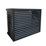 DECOCLIM Decoclim cache clim aluminium - gris anthracite ral 7016 - large (dim int: h950 x l1100 x p550-700 mm profondeur ajustable : 150 mm) DECOCLIM-23AL7016