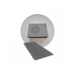 DECOCLIM Decoclim sous-face aluminium - gris poussire ral 7037 - large DECOCLIM-23AL7037-SSF