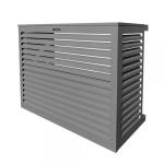 DECOCLIM Decoclim cache clim aluminium - gris poussire ral 7037 - large (dim int: h950 x l1100 x p550-700 mm profondeur ajustable : 150 mm) DECOCLIM-23AL7037