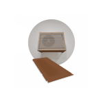 DECOCLIM Decoclim sous-face aluminium - brun argile ral 8003 - large DECOCLIM-23AL8003-SSF