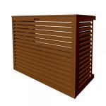 DECOCLIM Decoclim cache clim aluminium - brun argile ral 8003 - large (dim int: h950 x l1100 x p550-700 mm profondeur ajustable : 150 mm) DECOCLIM-23AL8003