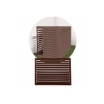DECOCLIM Decoclim face dos aluminium - brun rouge ral 8012 - large DECOCLIM-23AL8012-DOS