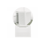 DECOCLIM Decoclim face dos aluminium - blanc ral 9010 - large DECOCLIM-23AL9010-DOS