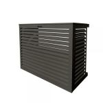 DECOCLIM Decoclim cache clim aluminium - gris terre d\'ombre ral 7022 - medium (dim int : h 835 x l 1050 x p 510-660 mm profondeur ajustable : 150 mm) DECOCLIM-23AM7022