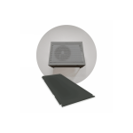 DECOCLIM Decoclim sous-face aluminium - gris terre d\'ombre ral 7022 - small DECOCLIM-23AS7022-SSF