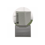 DECOCLIM Decoclim face dos aluminium - gris poussire ral 7037 - small DECOCLIM-23AS7037-DOS