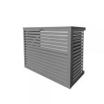 DECOCLIM Decoclim cache clim aluminium - gris poussire ral 7037 - small (dim int : h 680 x l 900 x p 450-600 mm profondeur ajustable : 150 mm) DECOCLIM-23AS7037