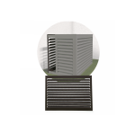 DECOCLIM Decoclim face dos aluminium - gris terre d\'ombre ral 7022 - xl DECOCLIM-23AXL7022-DOS