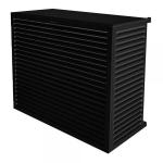 DECOCLIM Decoclim cache clim aluminium - noir fonc ral 9005 - xl (dim int : h 1200 x l 1310 x p 650-800 mm profondeur ajustable : 150 mm) DECOCLIM-23AXL9005