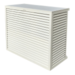 DECOCLIM Decoclim cache clim aluminium - blanc ral 9010 - xl (dim int : h 1200 x l 1310 x p 650-800 mm profondeur ajustable : 150 mm) DECOCLIM-23AXL9010
