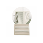 DECOCLIM Decoclim face dos aluminium - ivoire claire ral 1015 - option xxl DECOCLIM-23AXXL1015-DOS