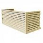 DECOCLIM Decoclim cache clim aluminium - ivoire claire ral 1015 - option xxl (dim int : h 500 x l 1310 x p 650-800 mm profondeur ajustable : 150 mm) DECOCLIM-23AXXL1015