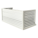 DECOCLIM Decoclim cache clim aluminium - blanc ral 9010 option - xxl (dim int : h 500 x l 1310 x p 650-800 mm profondeur ajustable : 150 mm) DECOCLIM-23AXXL9010