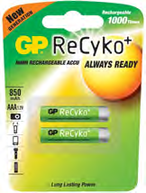 Photo BLISTER DE 2 PILES RECHARGEABLES RECYKO | Ref : 201074