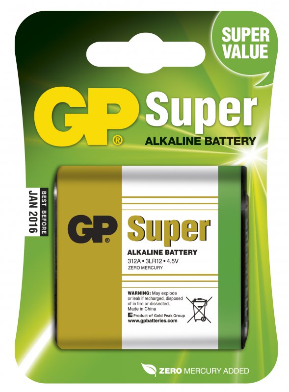 Photo BLISTER DE 1 PILE 3LR12 4,5V SUPER | Ref : 151031