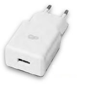 Photo GP CHARGEUR SECTEUR WA21 1 PORT USB 2,4A | Ref : 405069