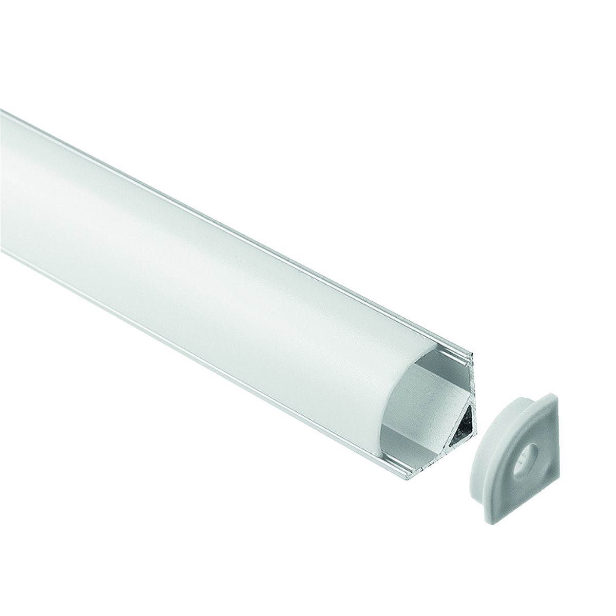 Photo PROFIL ALU BLANC D  ANGLE  | Ref : SISC-ALH-04-BL