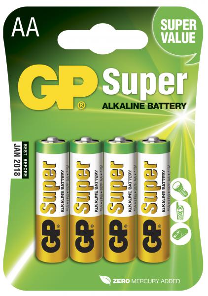 Photo Blister de 4 piles aa / lr6 super | Ref : 5505