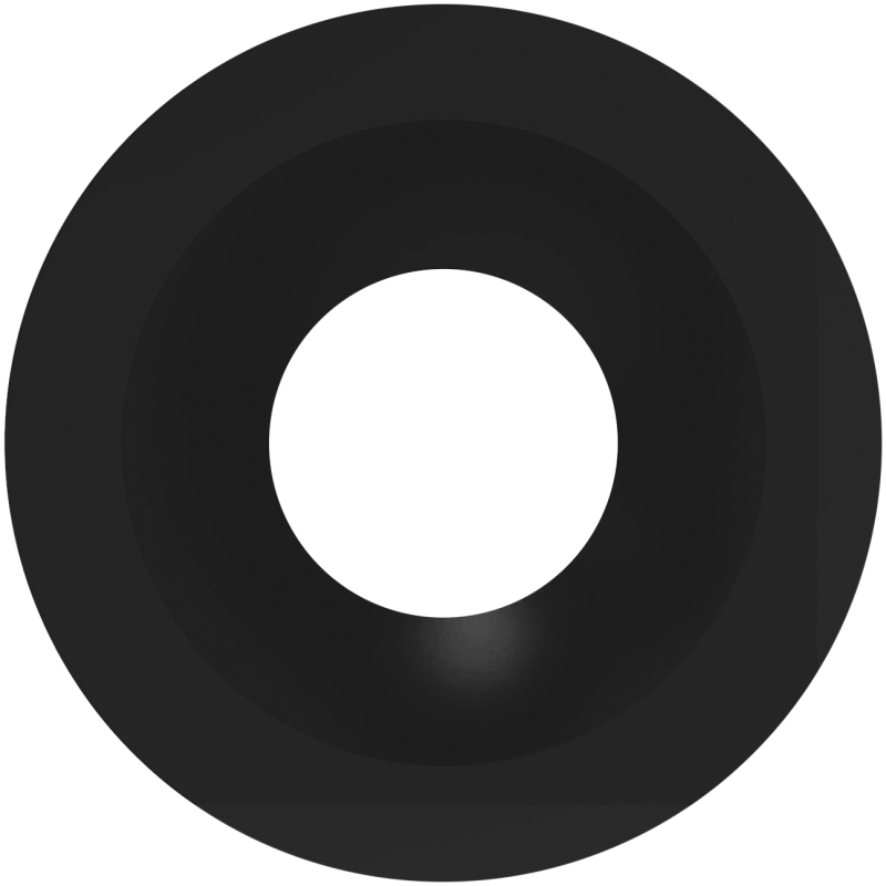 Photo COLERETTE BASSE LUMINANCE NOIR TOTAL POUR SPOT BASSE LUMINANCE UP020BL. DOWNLIGHT LED | Ref : UP020BLCOLNT