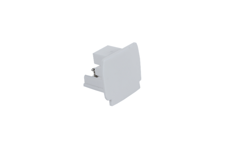 Photo BOUCHON BLANC ACCESSOIRE POUR RAILS 3 ALLUMAGES REFERENCES R1BL - R2BL -  R3BL | Ref : BOBL