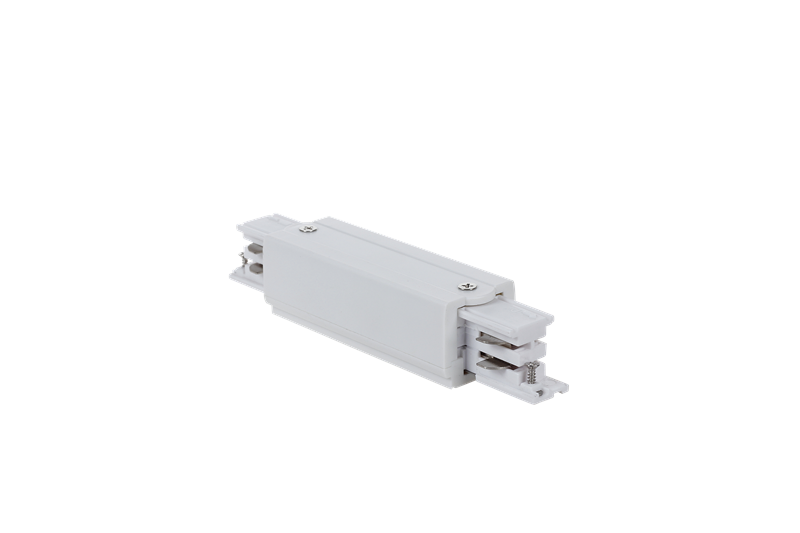 Photo ALIMENTATION EN LIGNE BLANC POUR RAILS 3 ALLUMAGES REFERENCES R1BL - R2BL -  R3BL | Ref : CODBL