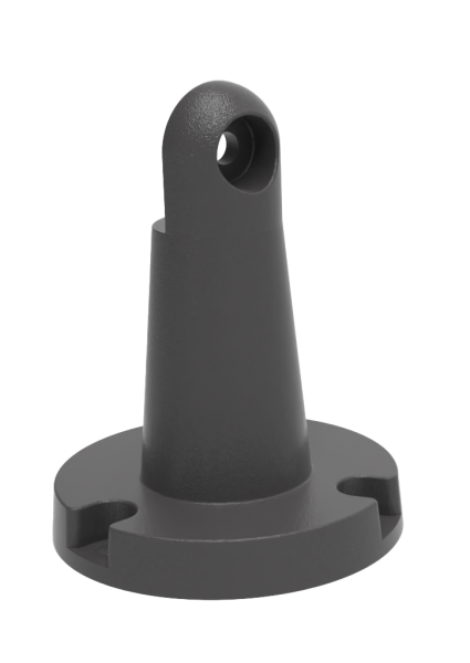 Photo EMBASE NOIRE POUR SPOT PIQUET 9W ET 24W - ACCESSOIRE EXTERIEUR | Ref : ENEMBNR