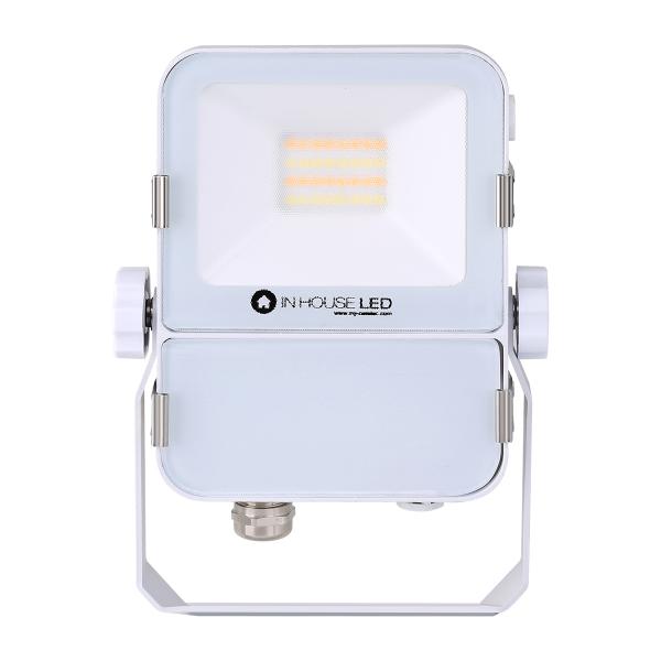 Photo PROJECTEUR LED 15W BLANC 3000-4000-6000K OPTION DETECTEUR | Ref : PRO15BL