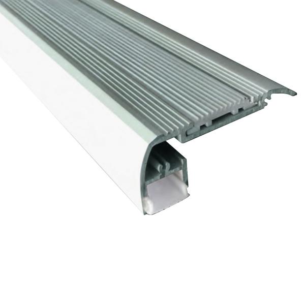 Photo Profile Alu 2M Aluminium Nez De Marche LED | Ref : SISC-ALH-08-AL