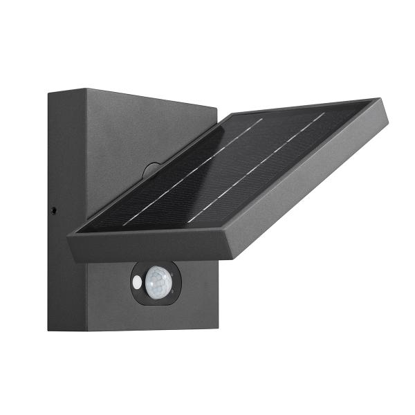 Photo APPLIQUE SOLAIRE ANTHRACITE 200LM LED | Ref : SO33
