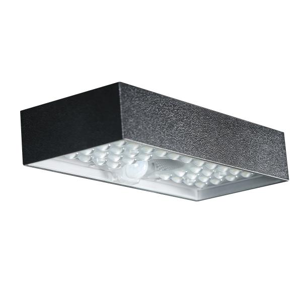 Photo applique solaire noire 800lm LED | Ref : SO38