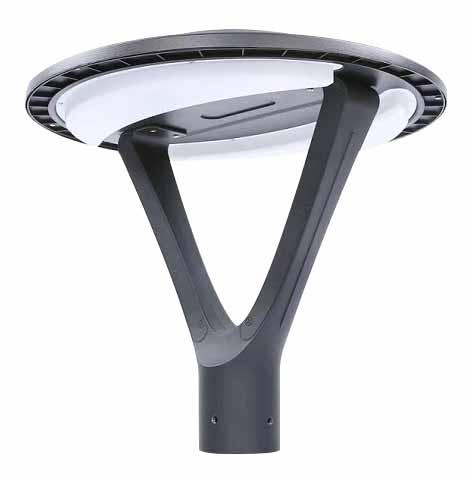 Photo STREET LIGHT SOLAIRE HYBRIDE 25W 220V 4800LM IP65 IK06 3000K. TETE DE MAT NOIR (FONCTIONNE AVEC LA TELECOMMANDE SO40/REMOTE) ANGLE 120° ENTRE 8 -12M INSTALLATION ENTRE 3 ET 6M | Ref : SO40/220