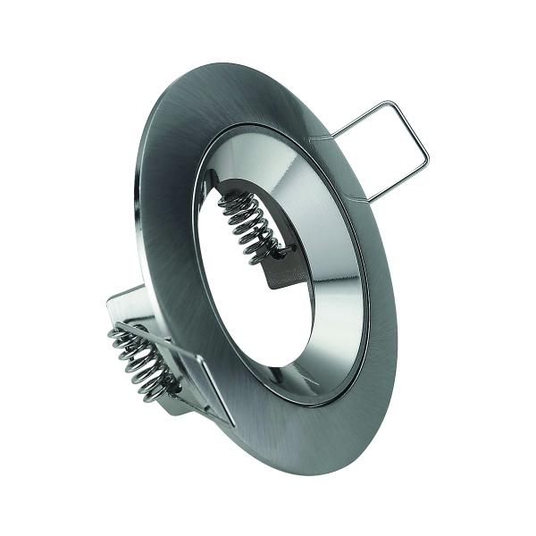 Photo Spot &quot;luxe&quot; fixe + douille GU10 automatiquev 3X2 alu brosse LED | Ref : SPABFL