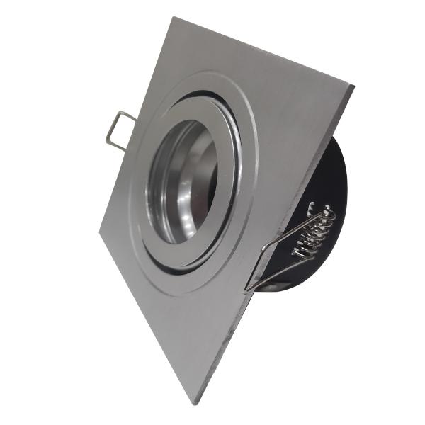 Photo Spot BBC RT2012 alu brosse orientable carre LED | Ref : SPCABO