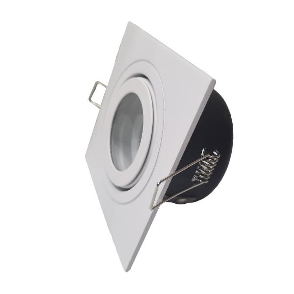Photo Spot BBC RT2012 blanc orientable carre LED | Ref : SPCBO