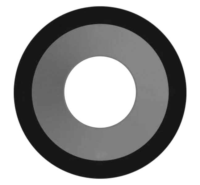Photo COLERETTE BASSE LUMINANCE ALU BROSSE ET NOIR POUR SPOT BASSE LUMINANCE UP010. DOWNLIGHT LED | Ref : UP010COLABN