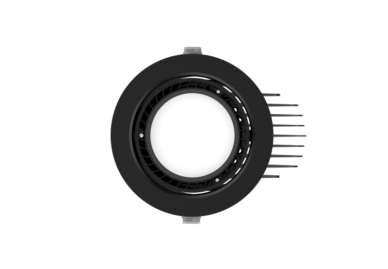 Photo ENCASTRE ROND NOIR 30W 3000-4000-6000K LED | Ref : UP030RDN