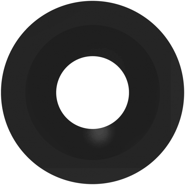 Photo COLERETTE BASSE LUMINANCE NOIR TOTAL POUR SPOT BASSE LUMINANCE UP040BL. DOWNLIGHT LED | Ref : UP040BLCOLNT