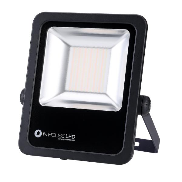 Photo Projecteur PRO LED NOIR 120W 3000-4000-6000K (RACCORDEMENT A L'INTERIEUR) | Ref : XY0120NR