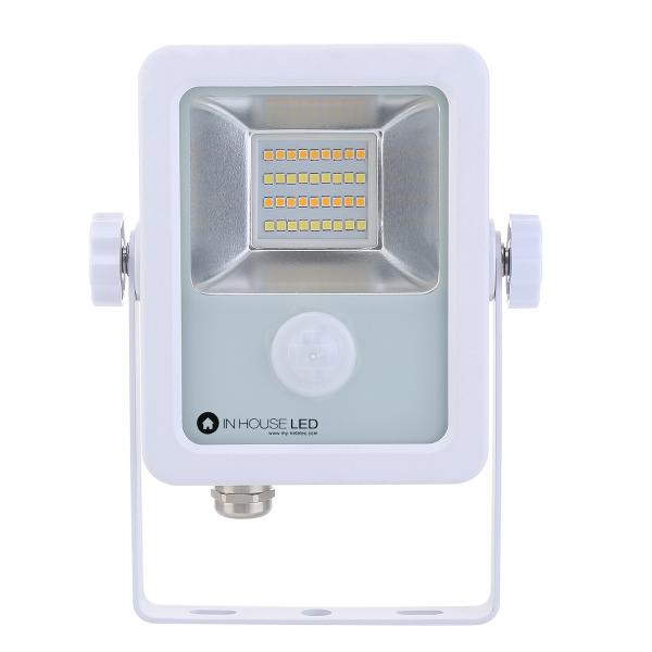 Photo Projecteur Blanc 15W 1500LM 3000-4000-6000K + detecteur IR LED | Ref : XY05960-IR