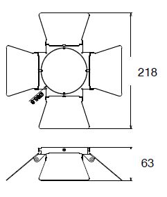Vignette 2 produit VOLETS REGLABLES POUR SPR 35W BLANC | Ref : SPRACC2BL
