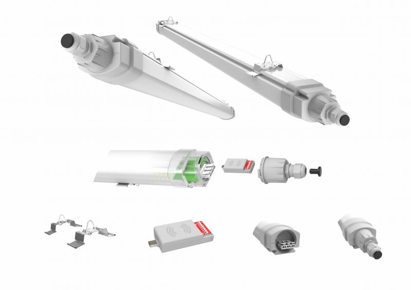 Vignette 2 produit DETECTEUR ETANCHE LED 10M. ACCESSOIRE REGLETTE LED | Ref : ETDETEC/EVO