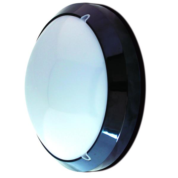 Vignette 2 produit Hublot noir 16W LED avec dtecteur-IK10 | Ref : HUB15N-PIR