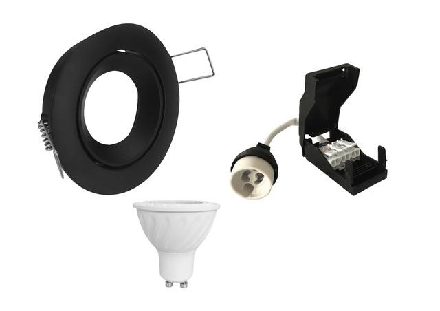 Vignette 2 produit KIT SPOT LED LUXE NOIR ORIENTABLE 3000K | Ref : KITSPNOL3